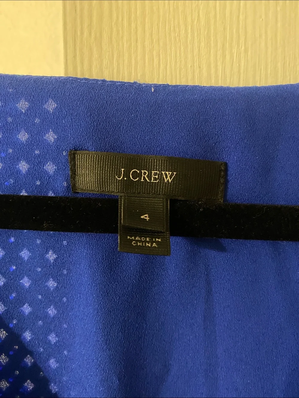 J. Crew Cobalt Blue V‑Neck Midi Dress